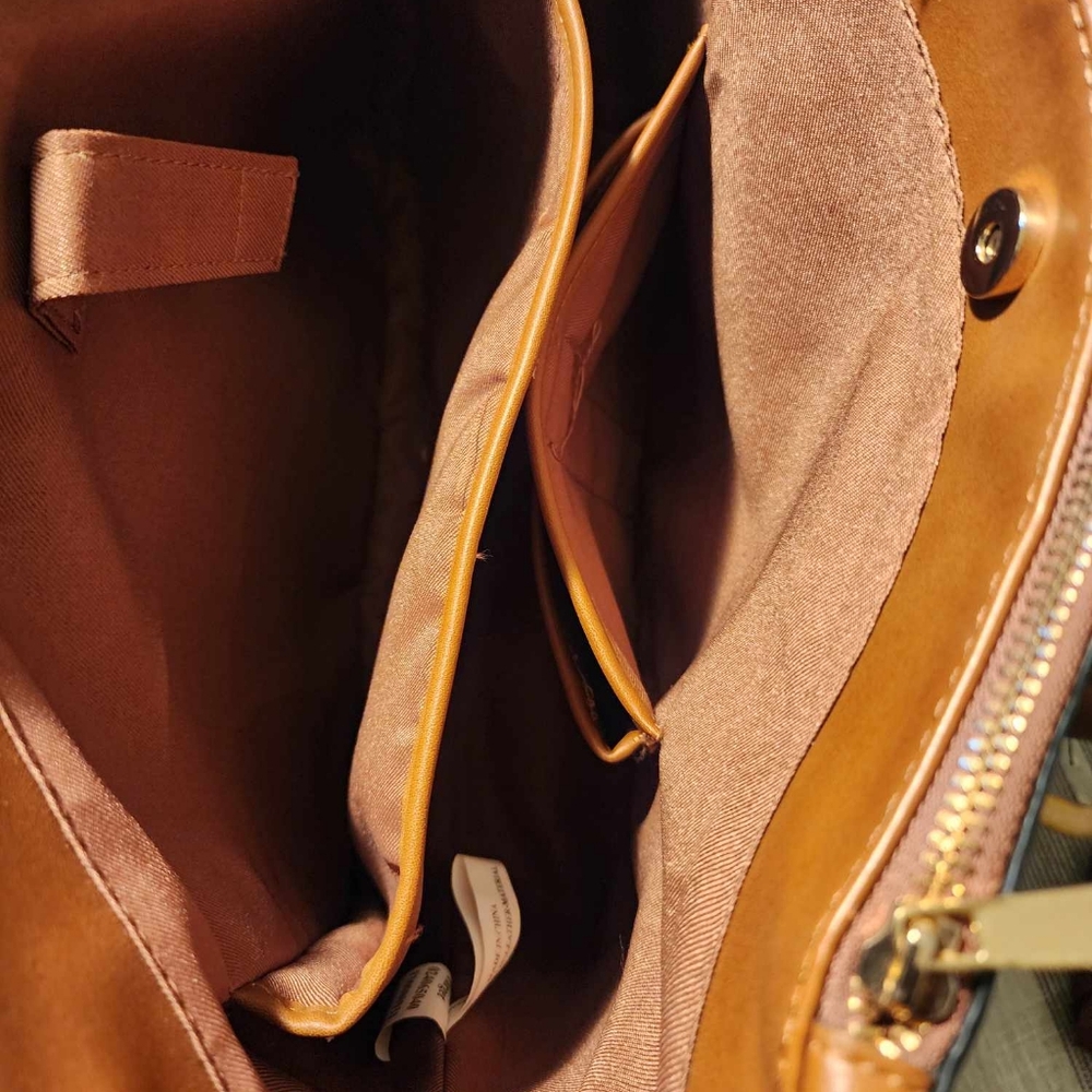 A New Day navy , tan, and cream tote - Picture 4 of 8